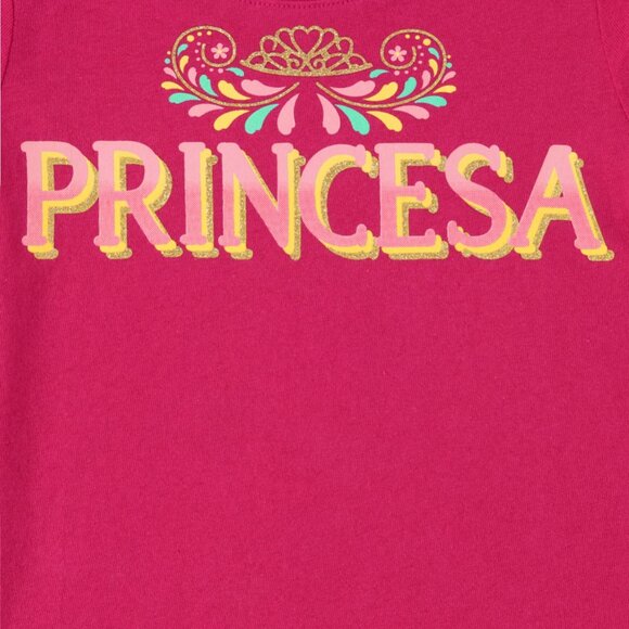 The Childrens Place Baby Girls Princesa Graphic Tee - Roseland Size 18-24 mm NWT - Picture 2 of 2